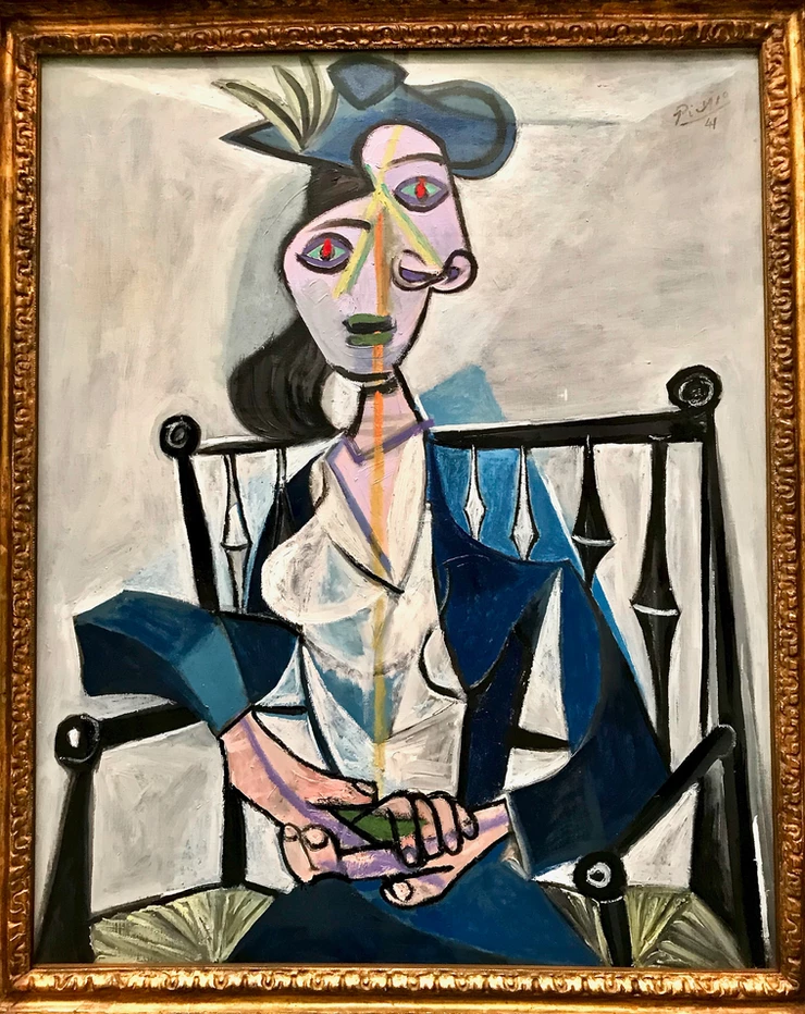 Pablo Picasso, Dora Maar, 1941 -- on display at the Munich Pinakothek der Moderne