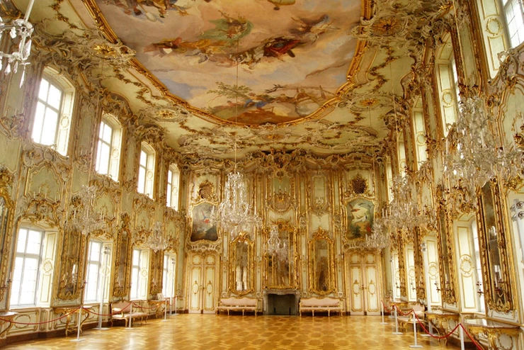 the glittering "Ball Hall" in Schaezlerpalais in Augsburg