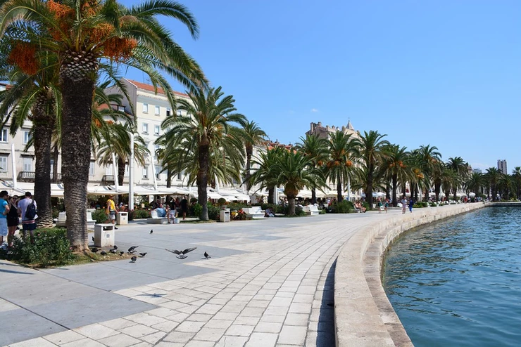 the Riva Promenade in Split