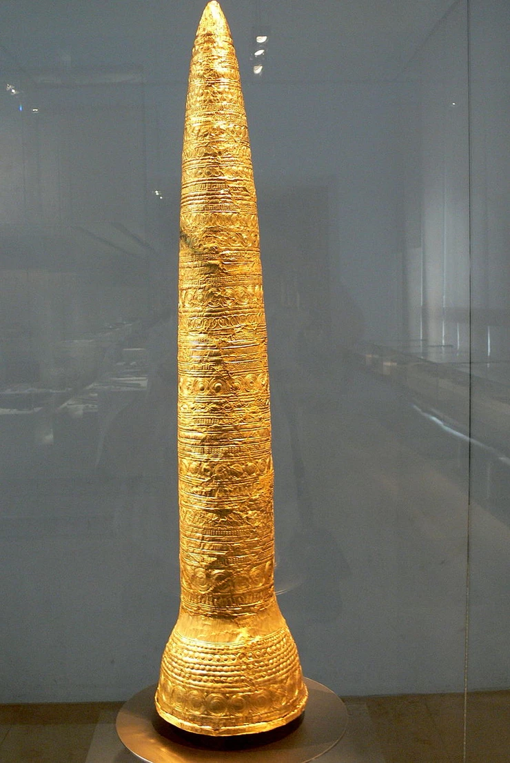 wizards really did wear pointy hats, golden ones. Golden hat of Ezelsdorf-Buch. 100 B.C.