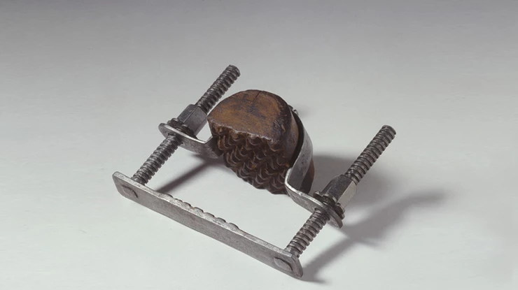 the "Spanish Boot," a medieval torture device designed to crush heads