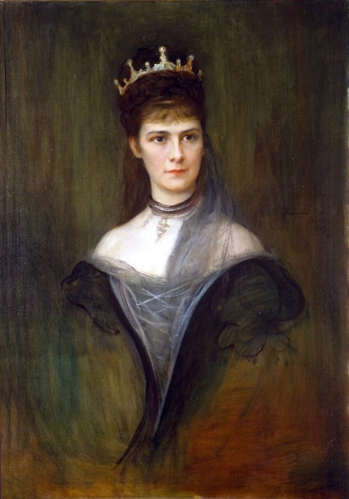 Elizabeth in mourning dress, Philip de László, 1899 