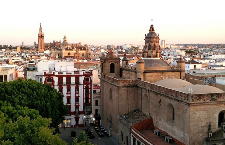 view from Las Setas over Seville