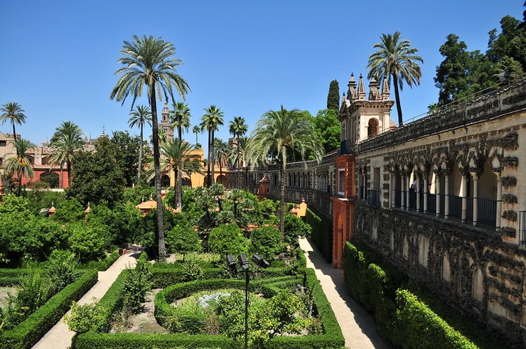 the Royal Alcazar gardens