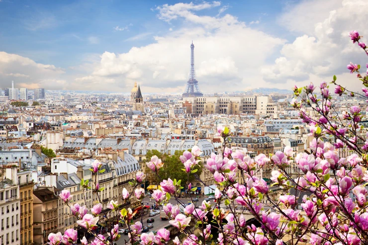 Paris skyline with the Eiffel Tower