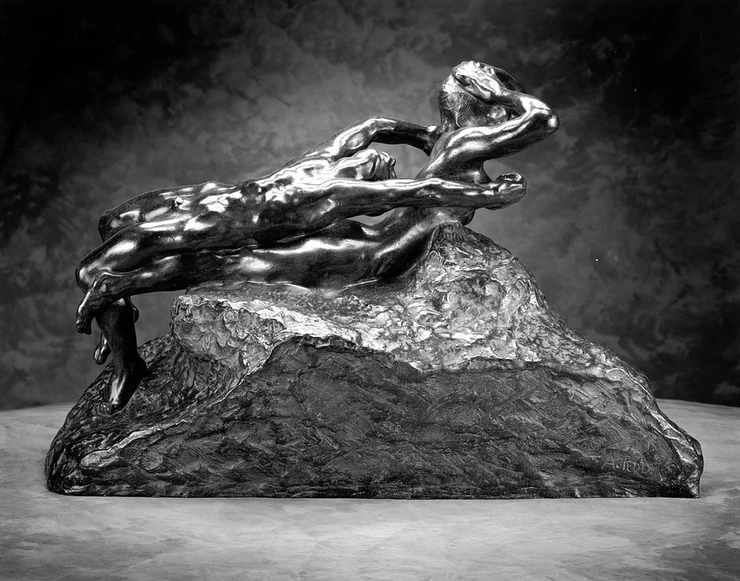 Auguste Rodin, Fugitive Love, 1887 -- men could make erotic sculptures but not women