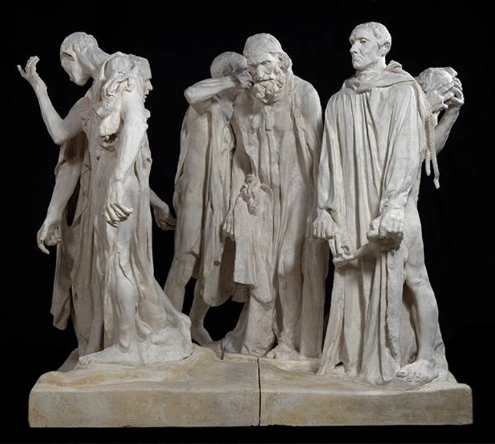 plaster model of The Burghers of Calais in the Rodin Museum in Paris