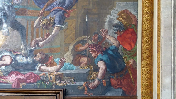 Eugene Delacroix, Jacob Wrestling the Angel, 1854–61