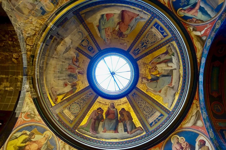 domed ceiling of Notre Dame-de-Lorette