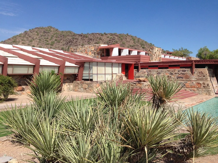 Taliesin West in Arizona, the current home of the Frank Lloyd Wright School of Architecture