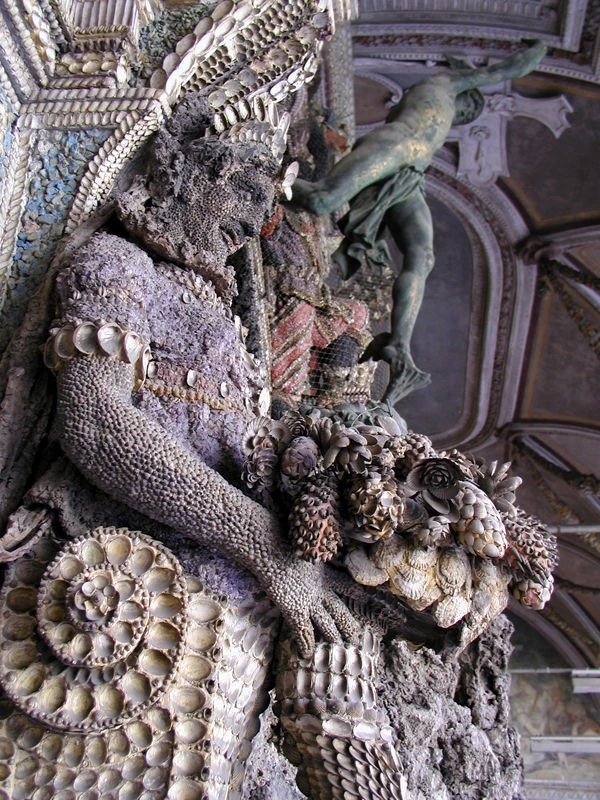 detail of the shell grotto of the Munich Residenz