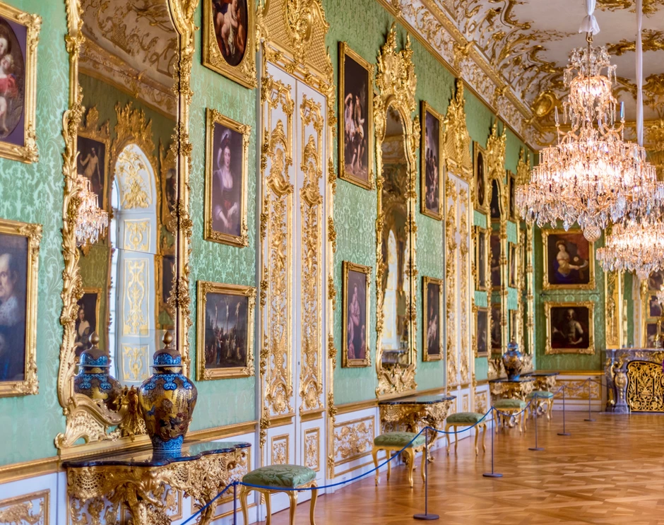 the Green Gallery in the upper level of the Munich Residenz