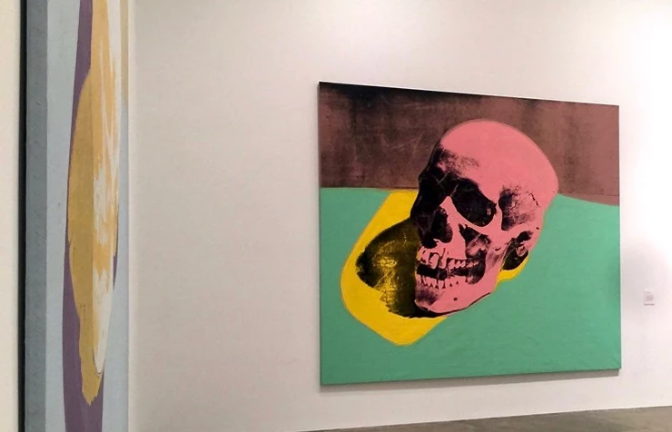 skull painting at the Warhol Museum
