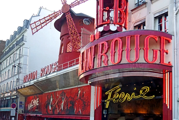 the modern day Moulin Rouge, which is now a tourist trap