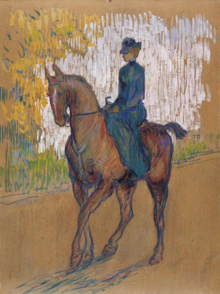 Toulouse-Lautrec, Side-saddle, 1899 