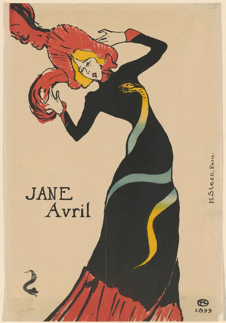 Toulouse-Lautrec, Jane Avril, 1899