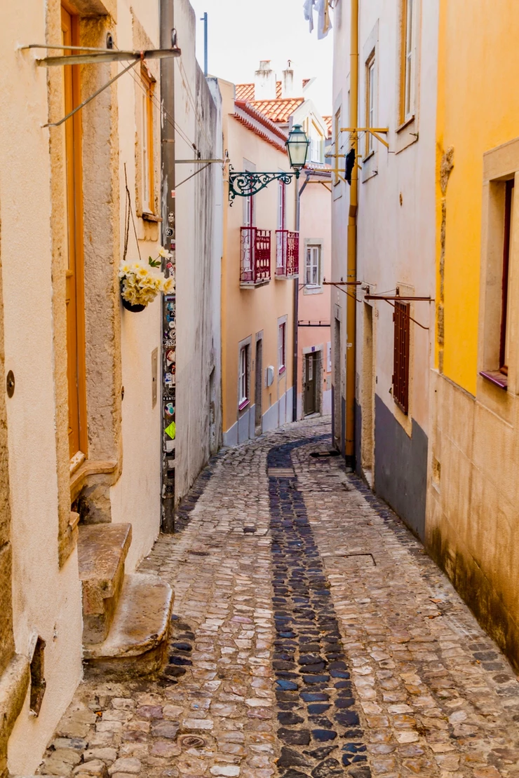 narrow street in Alfama