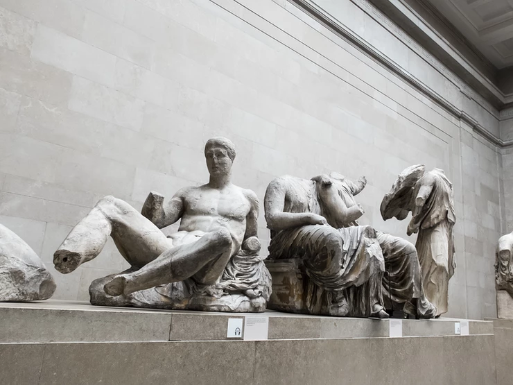 Elgin Marbles, the east pediment in the British Museum