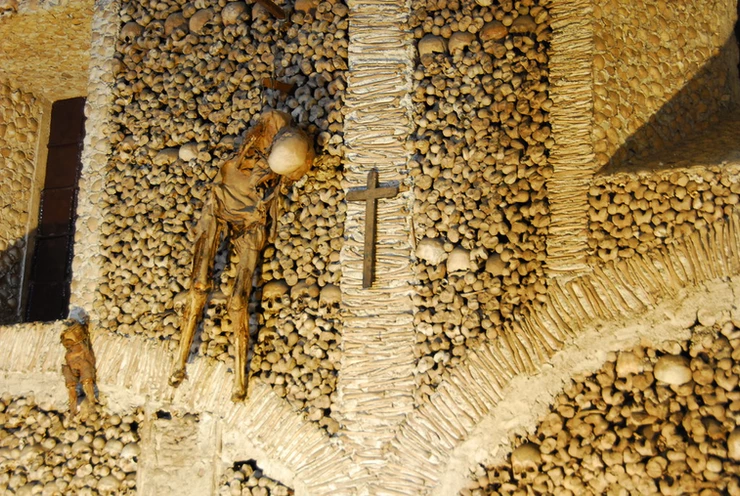 the Chapel of Bones in Evora Portugal
