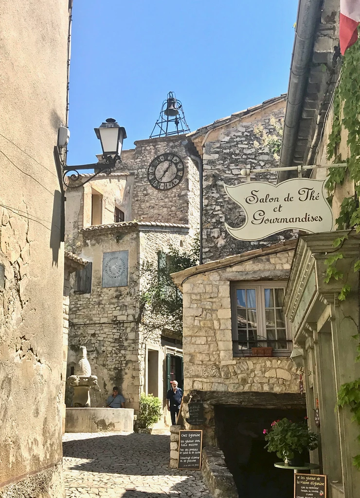 street in the tiny village of Seguret