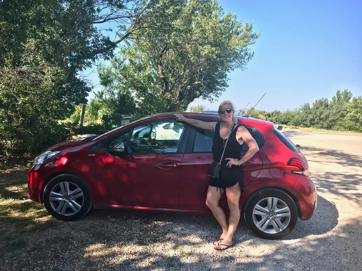in my trusty rental car, road tripping through Provence