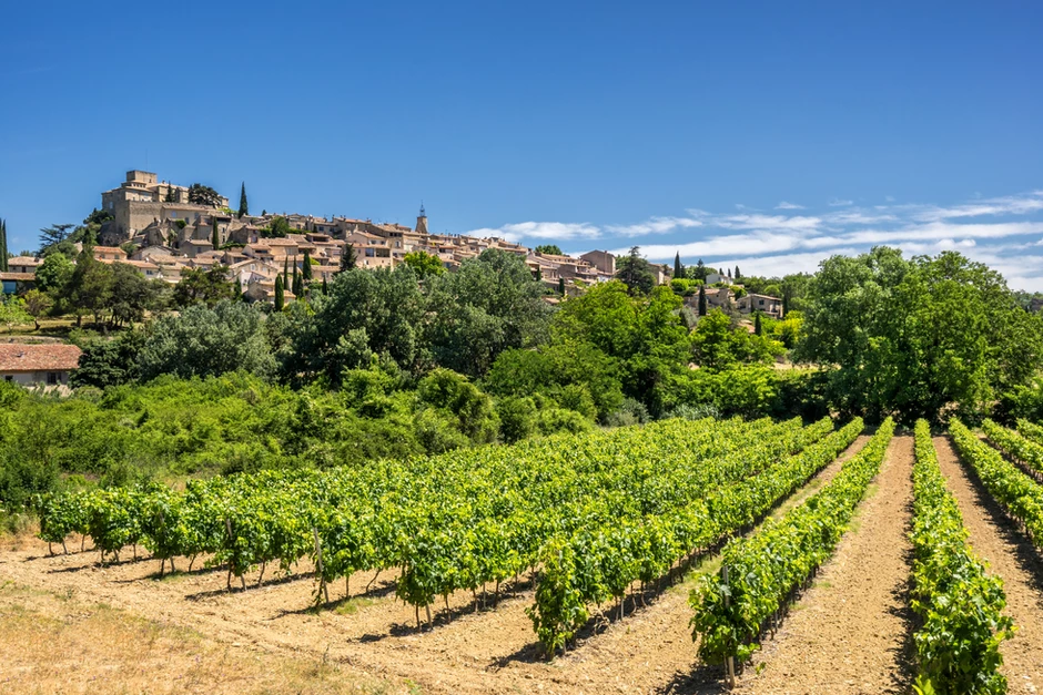 the hilltop village of Ansouis in the Luberon