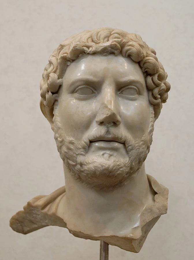 bust of Hadrian at the National Museum of Rome