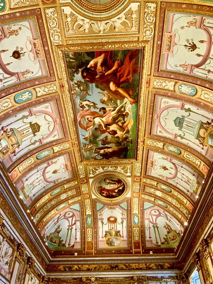 ceiling frescos in the Hall of Emperors