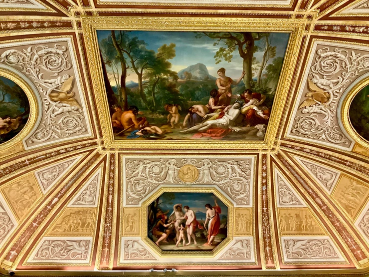 ceiling frescos in the Borghese Gallery