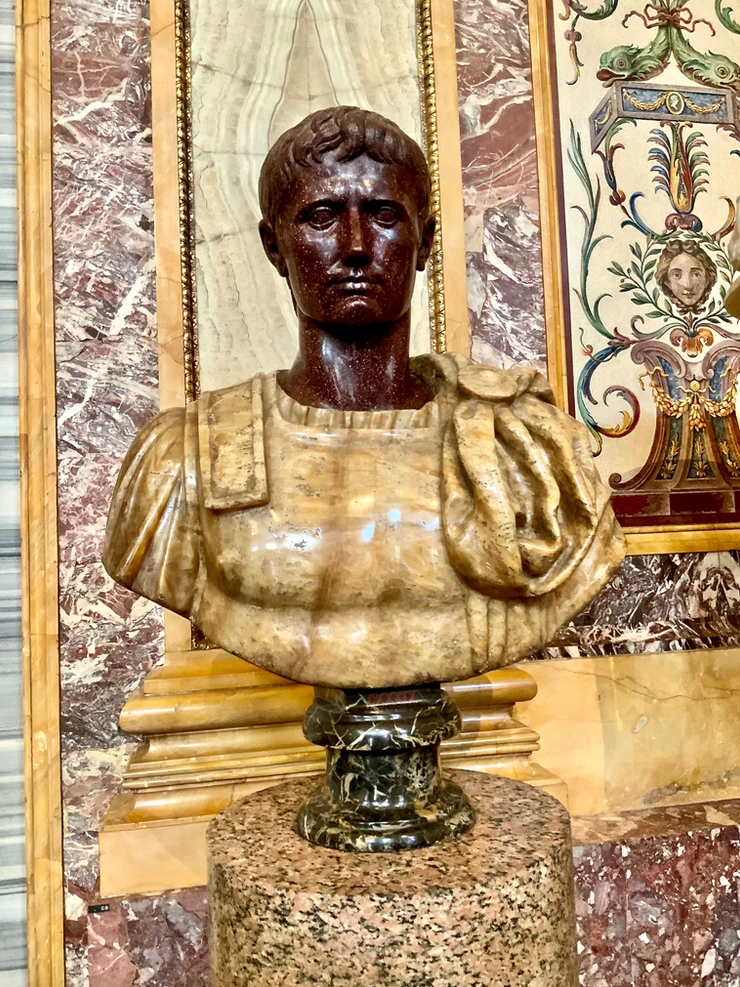bust from the Emperor's Room of the Borghese Gallery