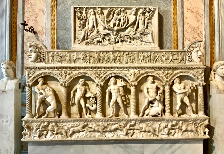 Frieze in the David Room of the Borghese Gallery