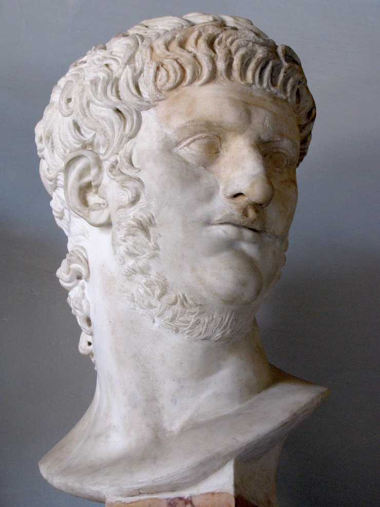 bust of Nero in the Capitoline Museum in Rome