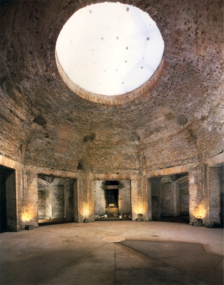 the Octagonal Room at Nero's Domus Aurea