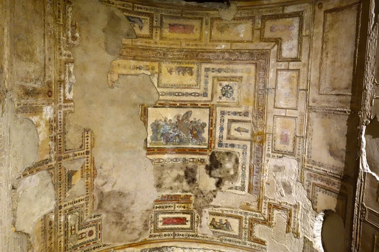 frescos in the Achilles Room of Domus Aurea