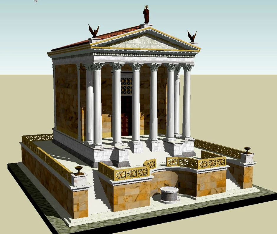 plan for the Temple of Caesar