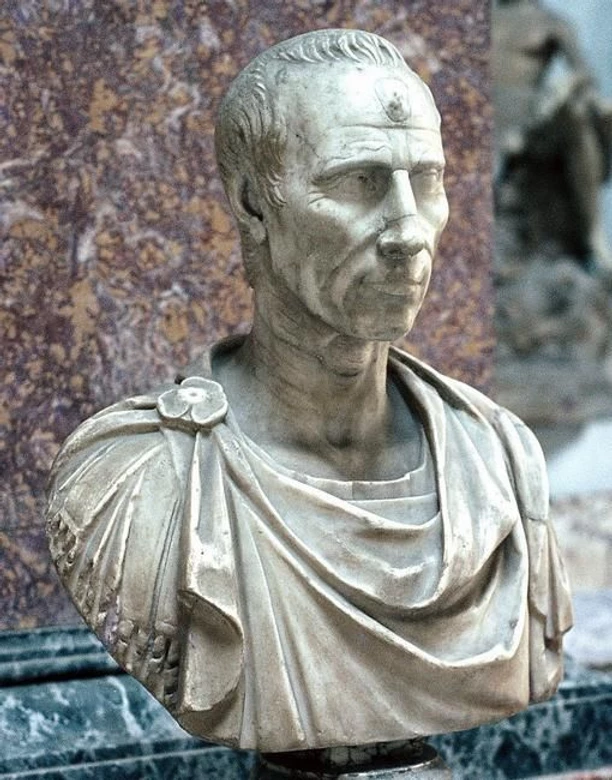 Bust of Julius Caesar in the Capitoline Museum in Rome