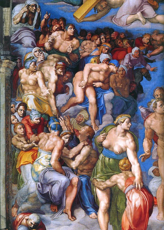 detail of Michelangelo's The Last Judgment