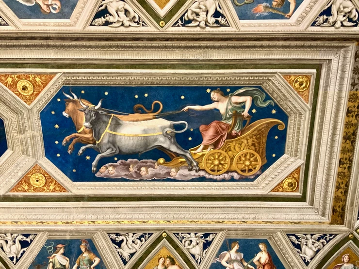 ceiling fresco in the Hall of Galatea