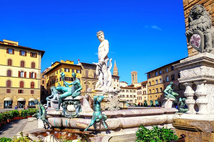 Neptune Fountain in Florence's Piazza della Signoria