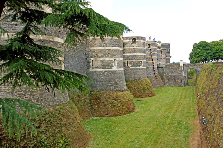 walls of the Chateau d'Angers