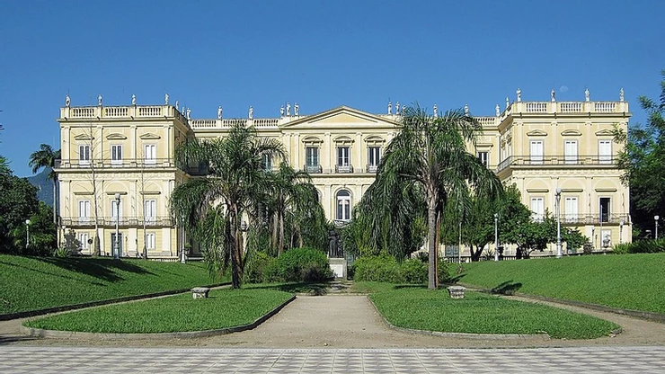 the neoclassical Adjuda Palace in Belem