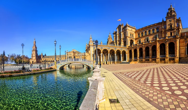 Plaza de Espana, one of the most beautiful squares in Spain