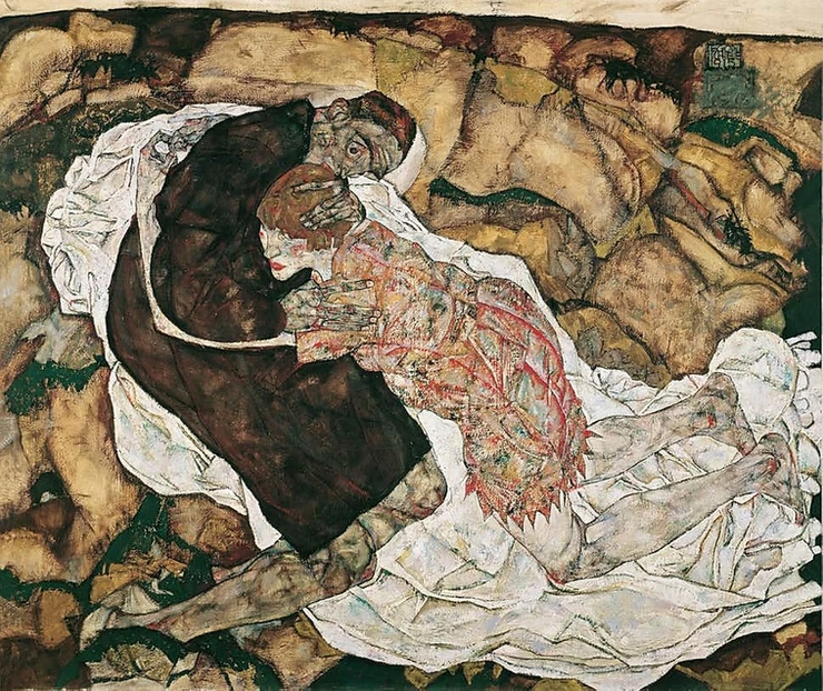Egon Schiele, Death and the Maiden, 1915