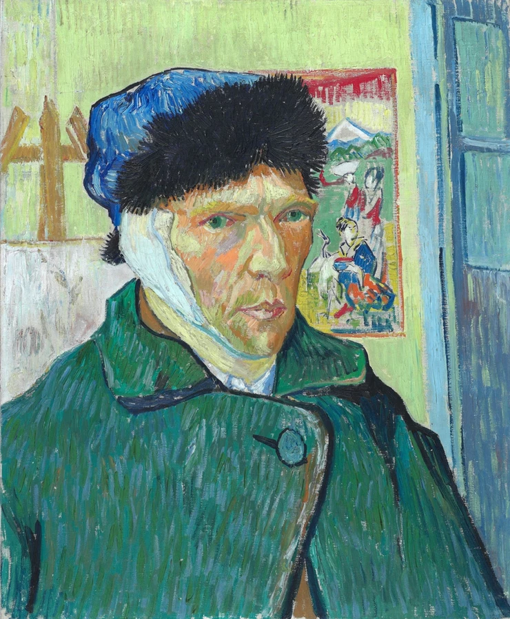 Vincent Van Gogh, Self Portrait with Bandaged Ear, 1889