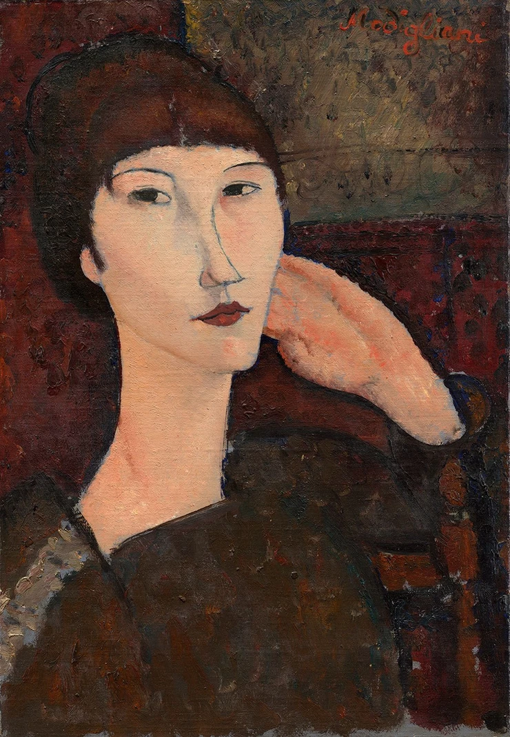 Modigliani, Woman With Bangs, 1917