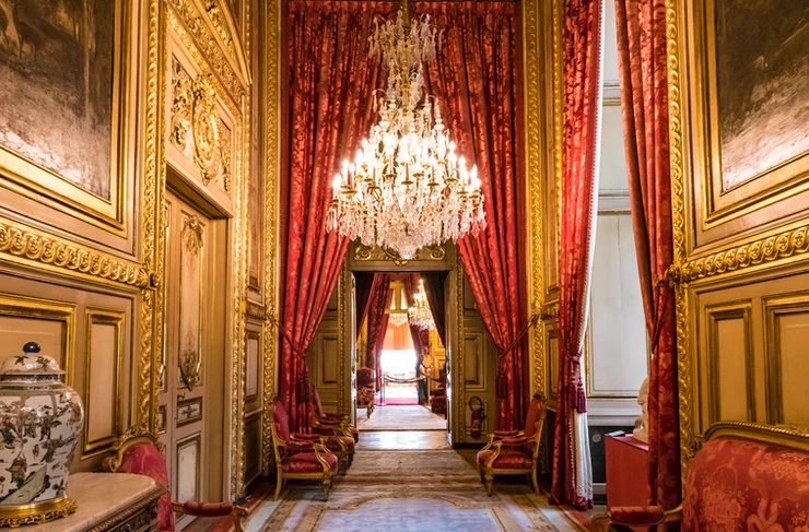 the Apartments of Napoleon III in the Richelieu Wing of the Louvre