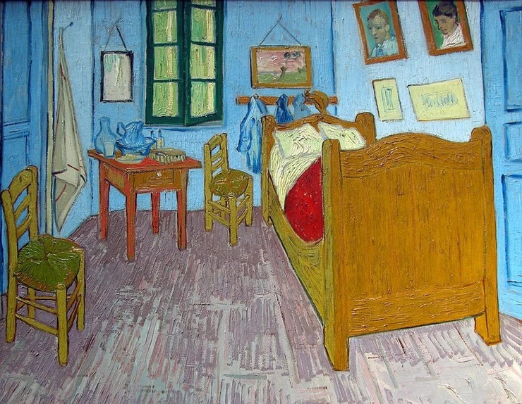 Van Gogh, The Bedroom, 1889, one fo the most famous Van Gogh paintings in the Musee d'Orsay