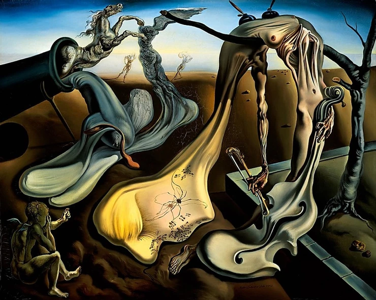 Salvador Dali, The Birth of Liquid Desire, 1943