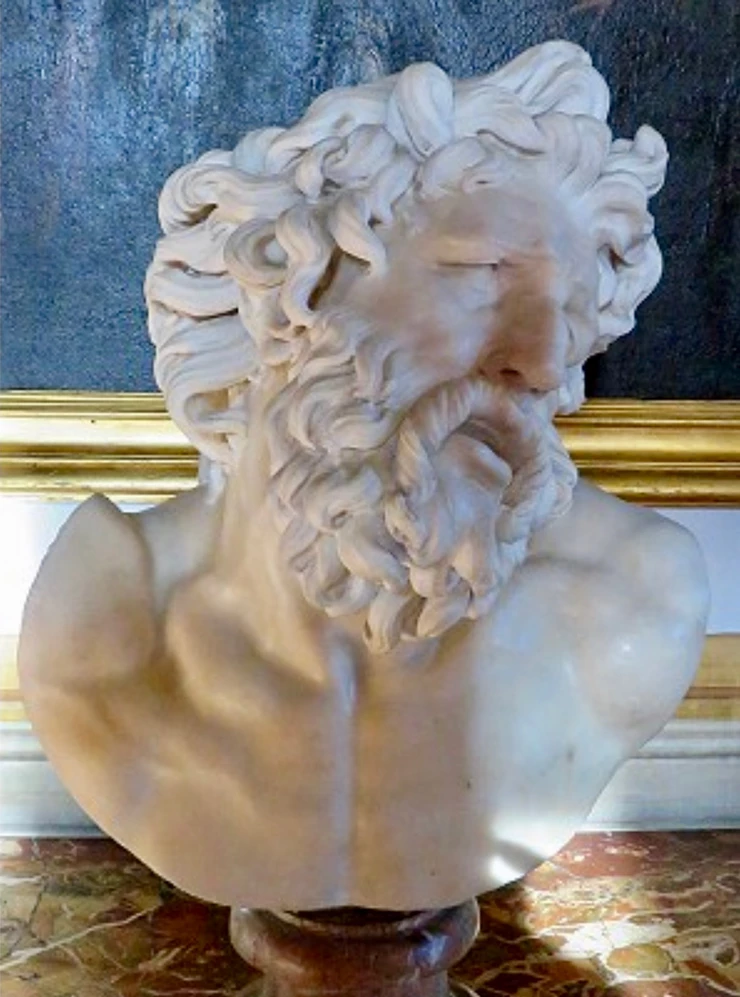 17th century marble bust after the Vatican's Laocoon, possibly by Bernini