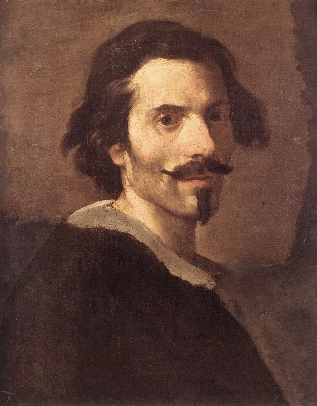 Bernini, Self Portrait, 1638 -- in the Borghese Gallery in Rome